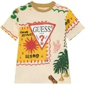 GUESS T-Shirt N6GI02 K8HM4 Beige Regular Fit