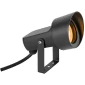 SLV SYNA, Erdspiessleuchte, GU10, 1x max. 10W, IP65, rund, schwarz 1008480