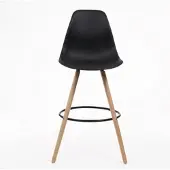 Italian Design Nordico italienischer Designhocker schwarz 55x46,5x105 cm