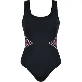 Naturana Badmode Badeanzüge Dames | Grösse: 40C | Farbe: Schwarz/Pink