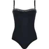 Naturana Badmode Badeanzüge Dames | Grösse: 46B | Farbe: Schwarz/Weiß