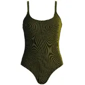Naturana Badmode Badeanzüge Dames | Grösse: 36 | Farbe: Schwarz/Gelb