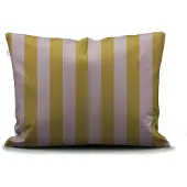 Essenza Minte Stripe Pale purple - Olive Kissenbezug 40 x 80 cm