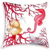 Excelsa Dekokissen Coral Baumwolle 45x45 cm mehrfarbig