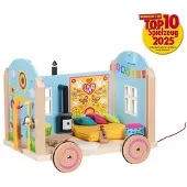 Goki Wohnwagen Spielzeug Holz Camper mit Zubehör mehrfarbig