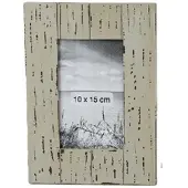 Boltze Bilderrahmen Foto Fotorahmen grau/braun 10x15 cm MDF Stückpreis