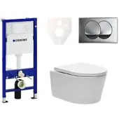 SAT Geberit Wand-WC Set für Vorwandmontage + Brevis WC SIKOGES6W71