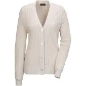 Goldner Strickjacke "Kurzgröße Elegante Strickjacke mit V-Ausschnitt" Hochwertige Strickminderungen