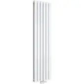 Emke Heizkörper, Flachheizkörper mit Zentralanschluss, Weiss 180x46cm 1670W Doppellagig