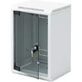 Malmbergs 10" Wandschrank, 4HE, 1 teilig, grau