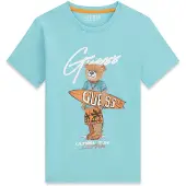 GUESS T-Shirt L6GI09 K8HM4 Blau Regular Fit 170