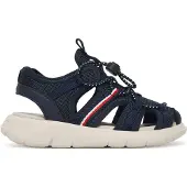 Tommy Hilfiger Sandale Trekking Schuh, Sommerschuh mit praktischem Schnellverschluss