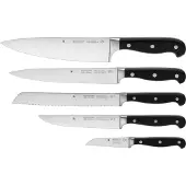 WMF Spitzenklasse Plus 18.9498.9992, Messer-Set, Stahl, Kunststoff, Edelstahl, Schwarz, Ergonomisch