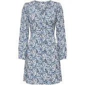 ONLY Kleid in Blau/ Weiß - XL