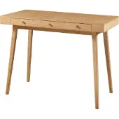 En.casa Schreibtisch 'Hässleholm' Bambus 3 Schubladen 100x50x75cm Natur