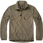 Brandit modernes Herren Sweatshirt Reißverschluss Fleece Khaki