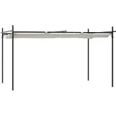 Syfax Pergola mit Schiebedach Creme 395x292x230 cm