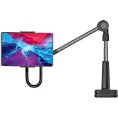 FIXED Relax Tablet-Ständer – Verstellbar – 360 Grad drehbar – Schwarz