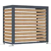 Westmann Boxa S Abdeckung für Wärmepumpe Holzoptik 100x56x92 cm