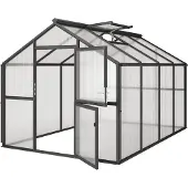 KGT Gewächshaus "Novum IV" anthrazit-grau 11,1 m² 10 mm HKP