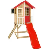 Zwerkules Lolla 1 Kinder Stelzenhaus mit Rutsche Holz
