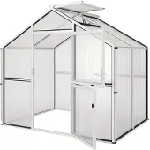 KGT , Aktionsangebot (inkl. 65 Euro Zubehör): Gewächshaus "Novum II", pressblank, 5,7 m², 10 mm HKP