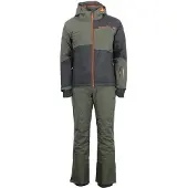 Mountain Peak 2tlg. Ski-/ Snowboardoutfit "Cardio" in Khaki/ Grau - XL