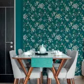 Boutique Vliestapete "ELIZA TEAL and DUCK EGG" glatt