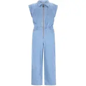Like Flo Jeansjumpsuit "Bodi" in Hellblau - 158
