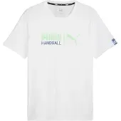 Puma Handball Tee WHITE-FIZZY APPLE Weiß M