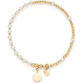 Leonardo 026293 Damen-Armband Monia You & Me Ciao Goldfarben/Perle