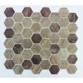 Premium Mosaic Glasmosaik brown 28x33 cm matt MOSV45WBR