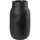 Räder Living Perlenvase Desing 4B schwarz 13,5 x 25 cm