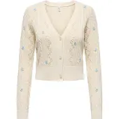 ONLY Strickjacke Birtie 15363087 Beige Regular Fit