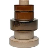 Fonq Loops Vase - Beige / Braun