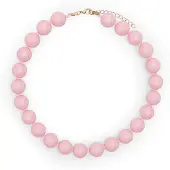 Manfield Roséfarbene Perlenkette | Größe Onesize