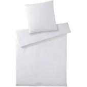 Elegante Musselin Bettwäsche Smooth 200x200 cm + 2x 80x80 cm | weiss - weiß