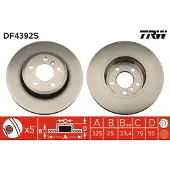 TRW Bremsscheibe SINGLE DF4392S
