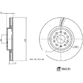 FEBI BILSTEIN Bremsscheibe 186335, 1 Stück