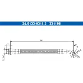 Ate Bremsschlauch 24.5133-0311.3
