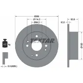 Textar Bremsscheibe 92138600 hinten, voll, 1 Stück
