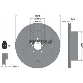Textar Bremsscheibe 92173703 hinten, belüftet, 1 Stück