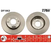 TRW Bremsscheibe DF1963 vorne, belüftet, 1 Stück