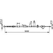 Bosch Seilzug, Feststellbremse [Hersteller-Nr. 1987482653] für Toyota