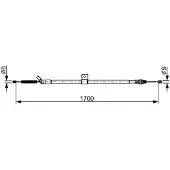 Bosch Seilzug, Feststellbremse [Hersteller-Nr. 1987482631] für Nissan