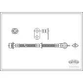CORTECO Bremsschlauch ERSTAUSRÜSTERQUALITÄT [Hersteller-Nr. 19032864] für Toyota