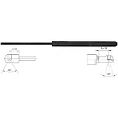 METZGER 2110421 Gasfeder Heckklappendämpfer für TOYOTA AVENSIS Kombi (T25) 448mm
