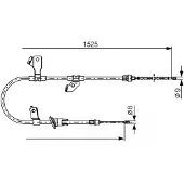Bosch Seilzug, Feststellbremse [Hersteller-Nr. 1987482247] für Smart, Mitsubishi
