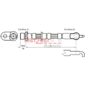 METZGER Bremsschlauch 4110007