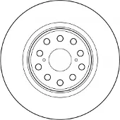 TRW Bremsscheibe SINGLE DF6827S, 1 Stück